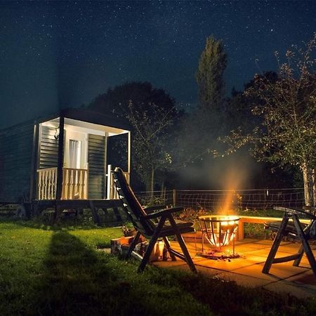 Pipowagen Elsebein Groningen Westerwolde Unieke Ligging Met Eigen Tuin En Vrij Uitzicht Over Veld Naar Natuurgebied Onstwedde Exteriér fotografie