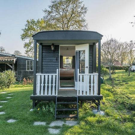 Pipowagen Elsebein Groningen Westerwolde Unieke Ligging Met Eigen Tuin En Vrij Uitzicht Over Veld Naar Natuurgebied Onstwedde Exteriér fotografie